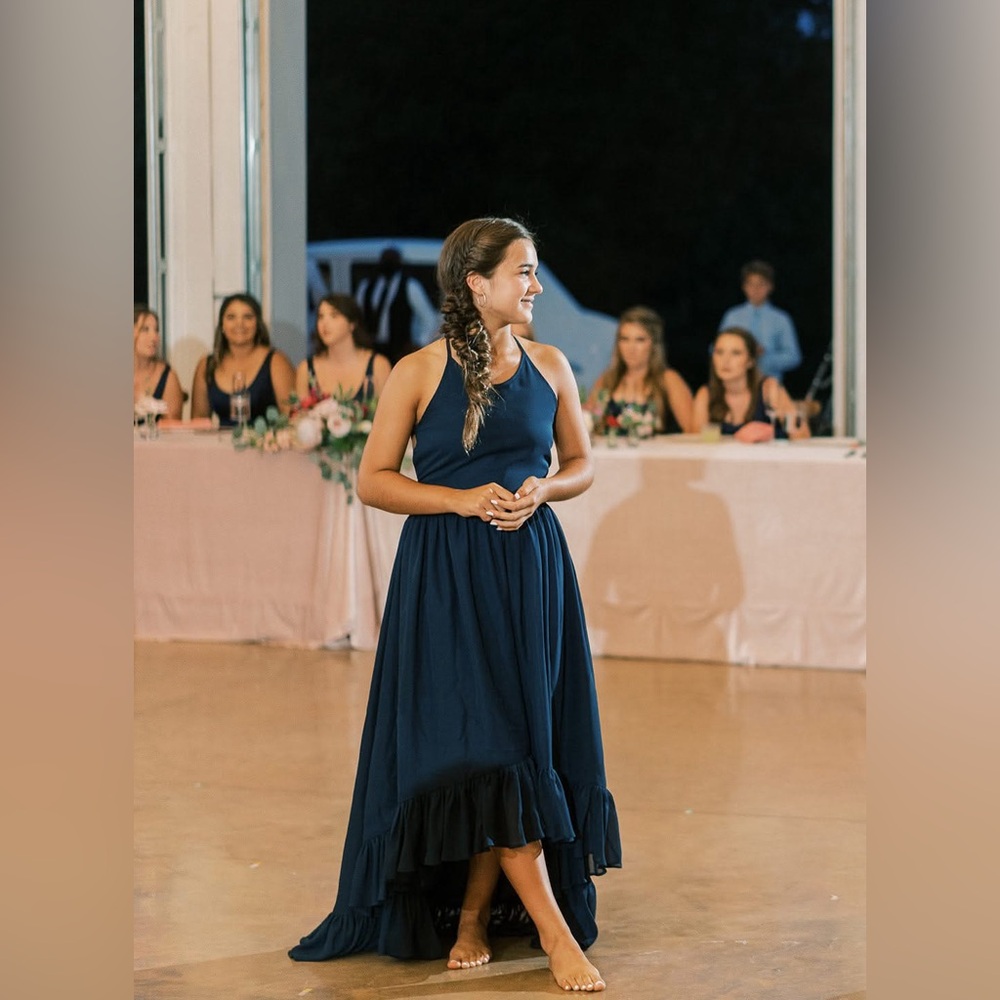 JJs House Navy Blue Formal pre-teen Kids Dress